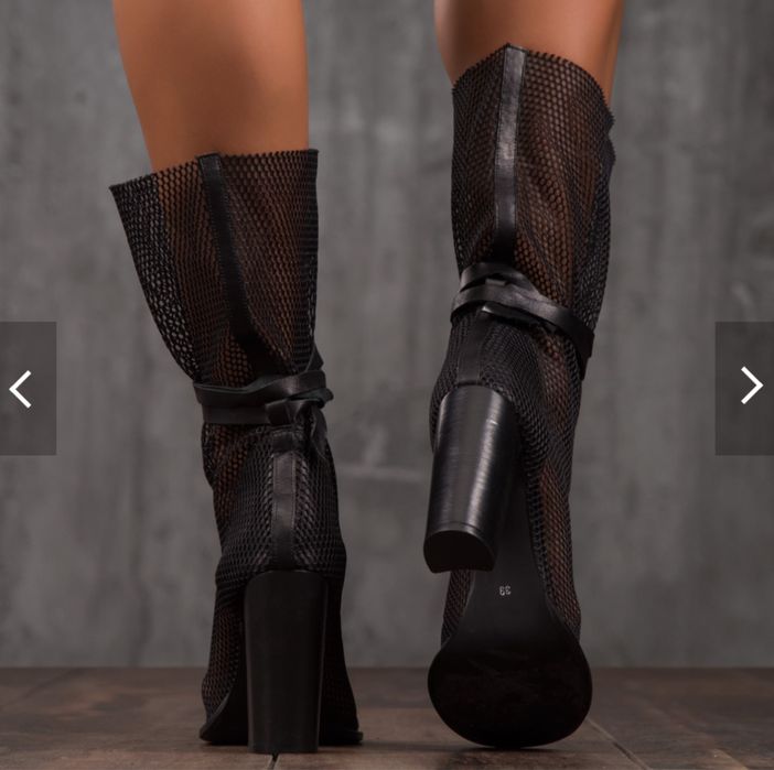 Летни ботуши естествена кожа. Ток 35