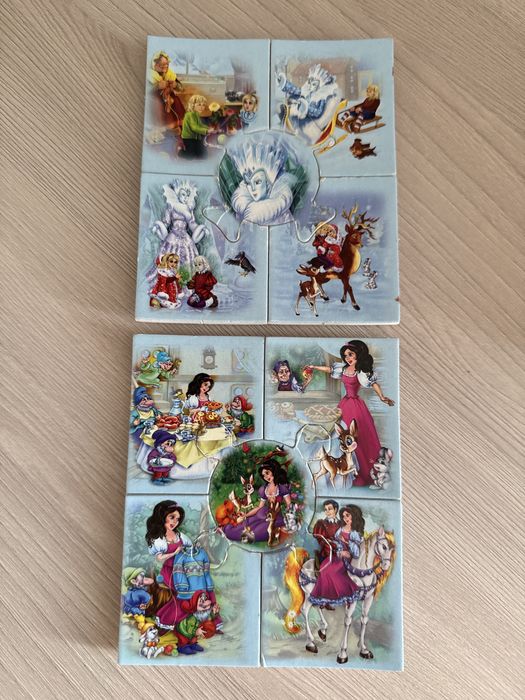 Пазлы 12 сказок плотные