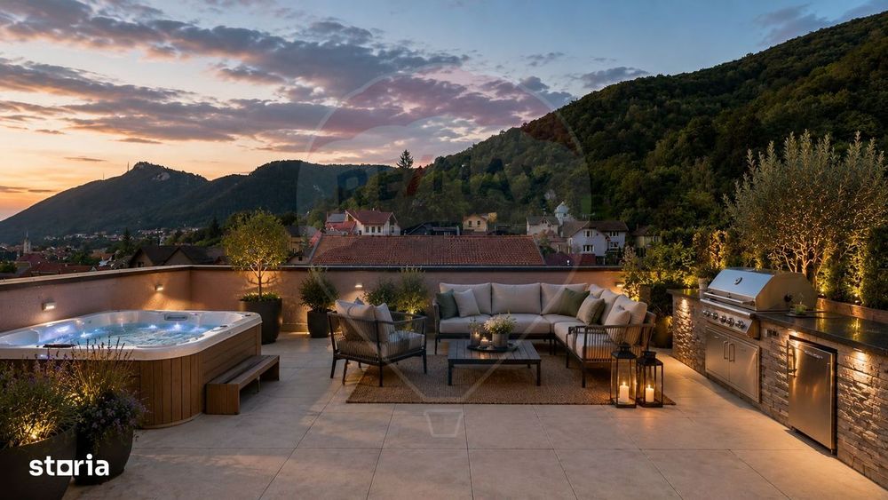 Penthouse In Schei | Brasovul La Picioare | 189 Mp De Terase