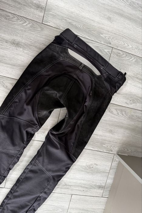 Pantaloni moto piele și textil polo mărime M 48/50