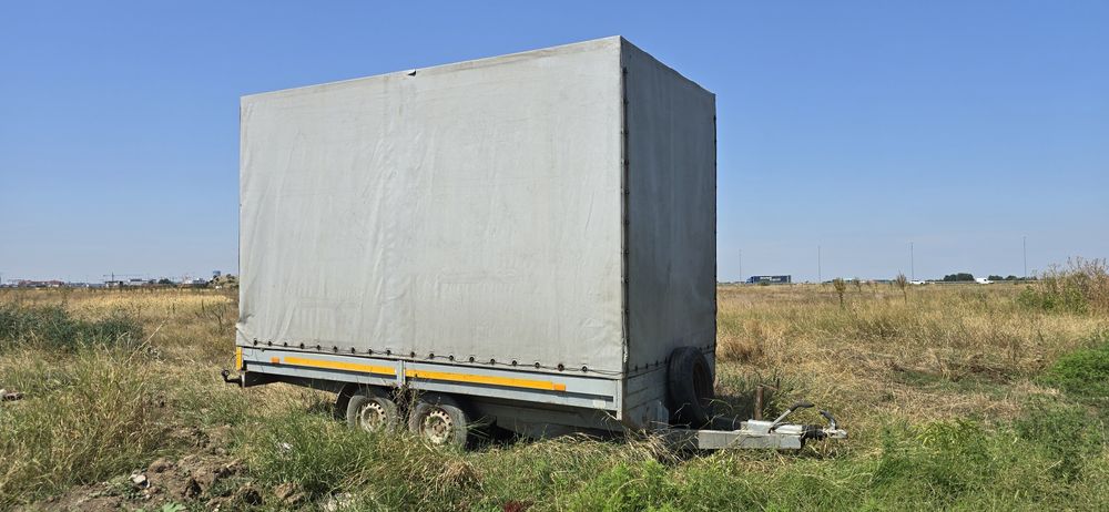 Remorcă pancar 2.7 t 4m x 2 m x2.3h interior