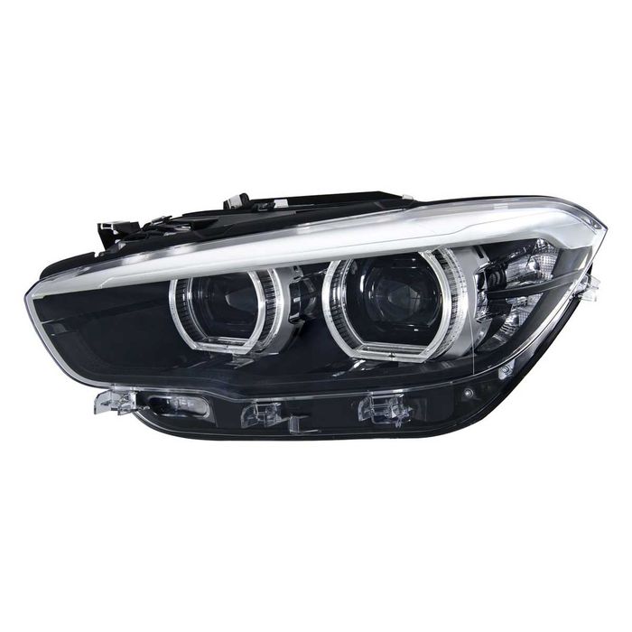 Far BMW Seria 1 (F20), 05.2015-06.2019, montare fata, stanga/dreapta, LED; electric; negru; LED; cu lumina viraje