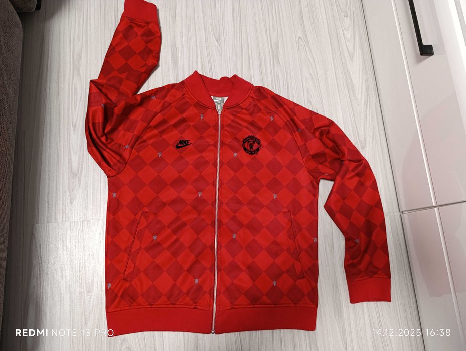 NIKE MANCHESTER UNITED 2009 2010 Football Soccer Warm Track Top Jacke