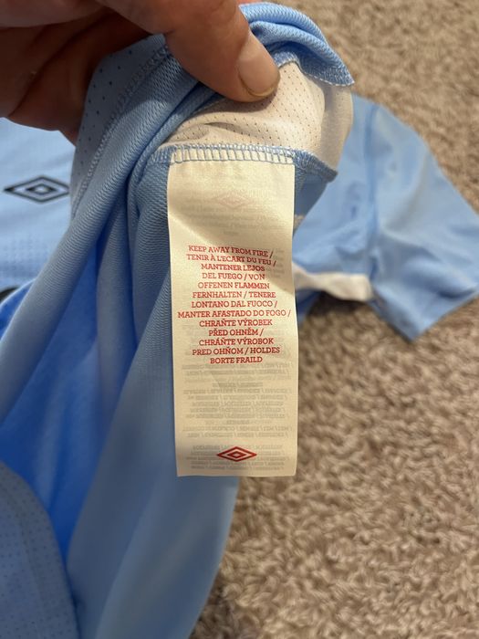 2011-12 Manchester City Umbro Home Shirt-оригинална тениска