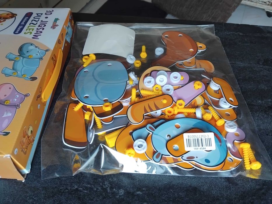 3D Пъзел, С отвертка, Животни