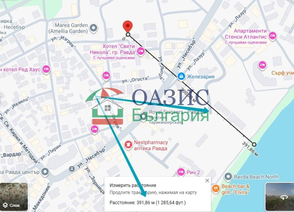 2-стаен апартамент на 4-ти етаж, Равда, без такса поддръжка, 63, 36 кв. м.,
