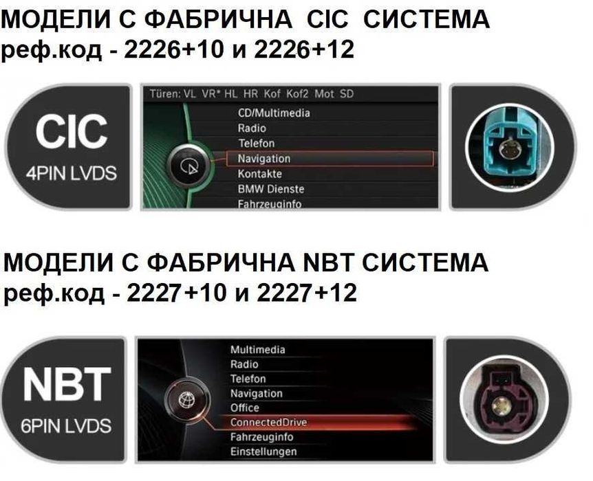 BMW 6 Series F06/F12 (2010/2012) CIC 10.25" - навигация, 2226+10/+12