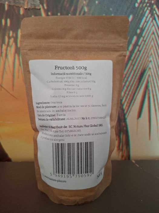 GRATUIT - Fructoza 500g, Natura Plus