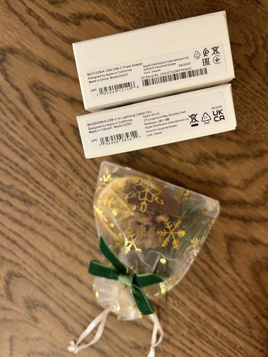 Set Nou Apple USB-C 20W Power Adapter + Cablu Lightning (Sigilate)