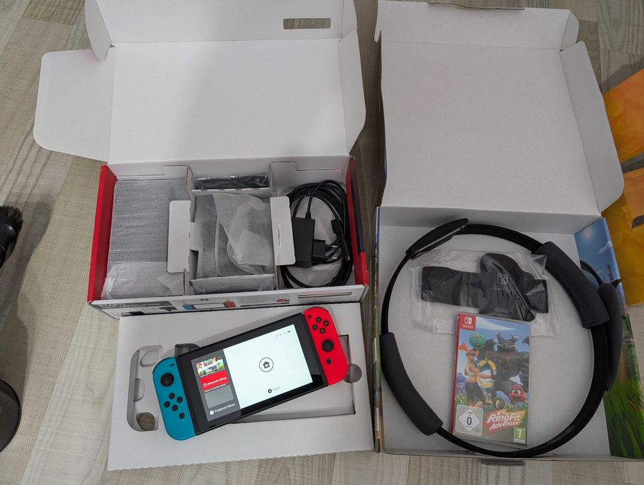 Nintendo Switch V1 Full Box + Ring Fit + Accesorii - Predare Cluj