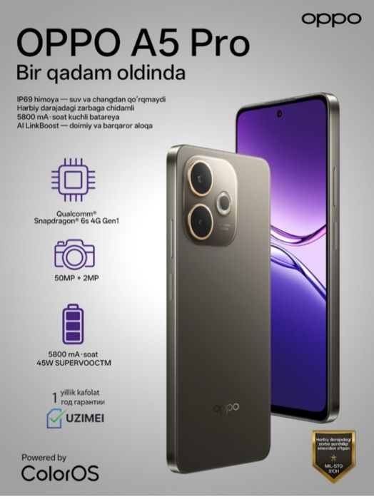 OPPO A 5 PRO telefon sotiladi