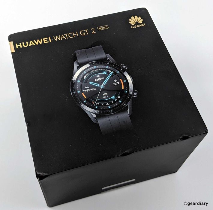 SmartWatch sigilat Huawei WATCH GT 2 46mm Difuzor Microfon preluare apel Negru Nou