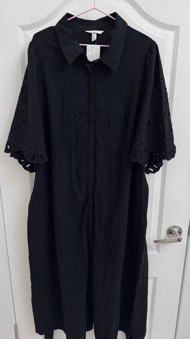 Новые платья H&M, лен/хлопок, размер L (50/56) / XL(54/60)/ XXL(58/64)
