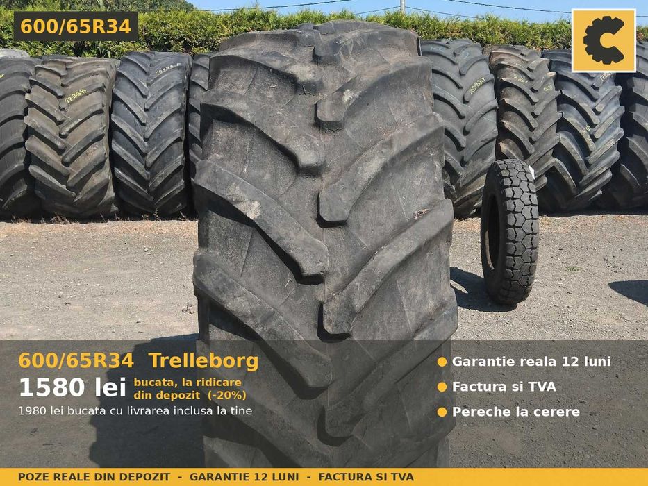 Cauciucuri 600/65R34 Trelleborg TM800 Anvelope Tractor SH GARANTIE