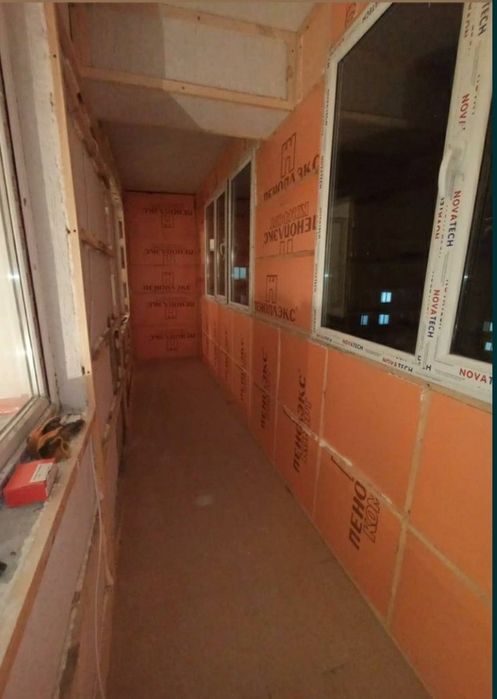 Ремонт балкона и утепление