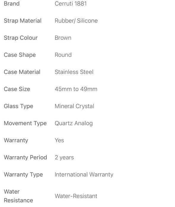 Cerruti 1881 часы