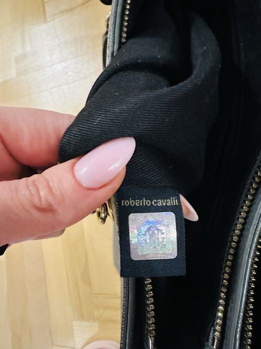 Geanga piele naturala de vitel Roberto Cavalli