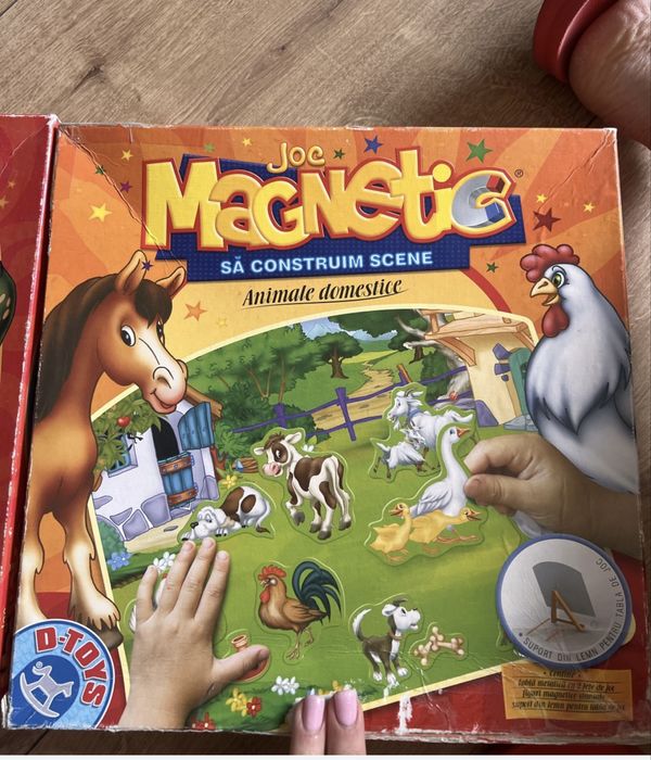 Joc maganetic cu animale si litere, micul constructor