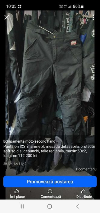 Pantaloni moto second hand