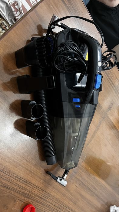 Автомобильный пылесос с компрессором