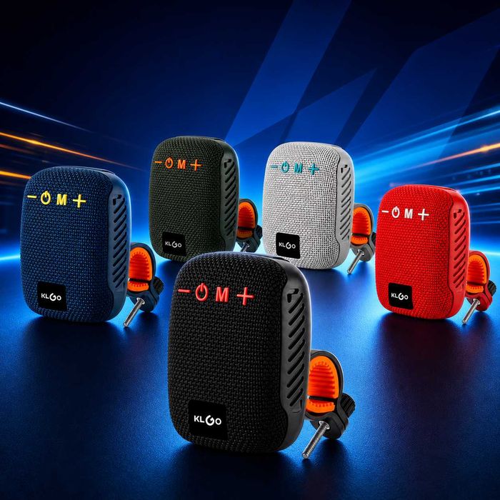 Bluetooth тонколонка за велосипед, тротинетка и скутер, Стойка за монтаж, 5 цвята