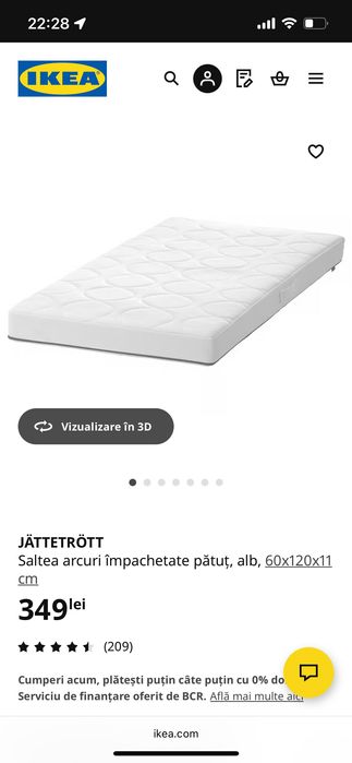 Patut Baby Needs si saltea Ikea