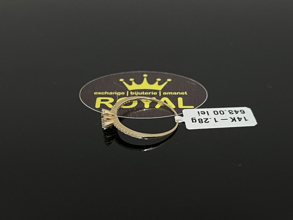 Bijuteria Royal CB: Inel dama aur nou 14k 1,28gr