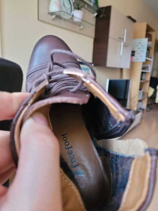 Мъжки боти от естествена кожа Freefoot, номер 41, като нови