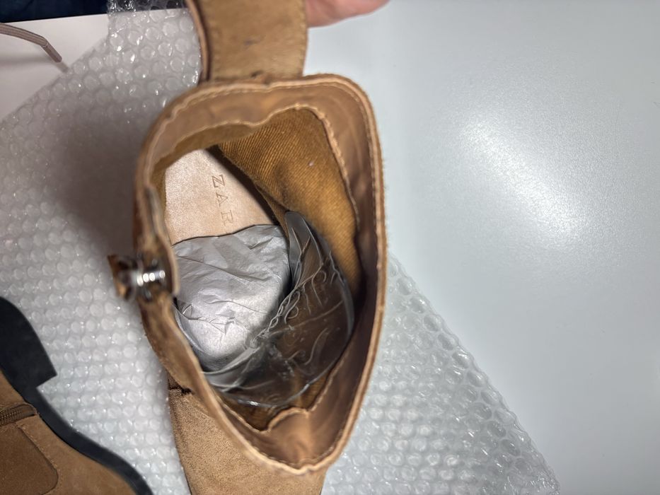 Ghete piele intoarsa Zara pentru dama