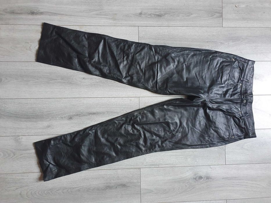 Pantaloni de piele FMC barbati - Marimea 36 (Talie 89 cm)