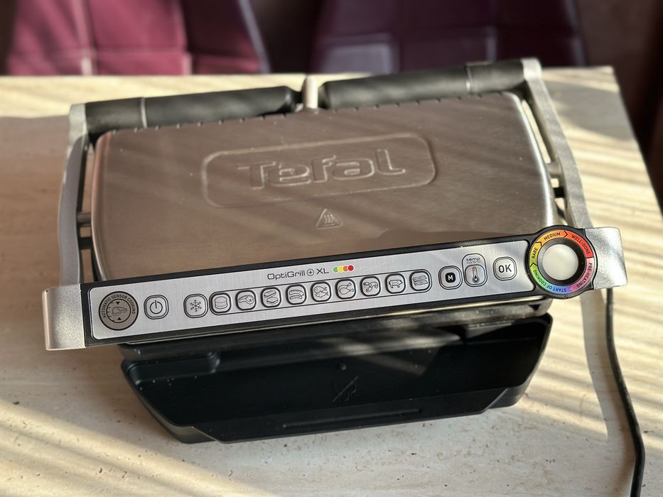 Grătar electric Tefal OptiGrill+ XL GC722D34, 2000W, 9 programe automate