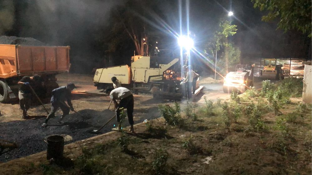 Укладка асфальта