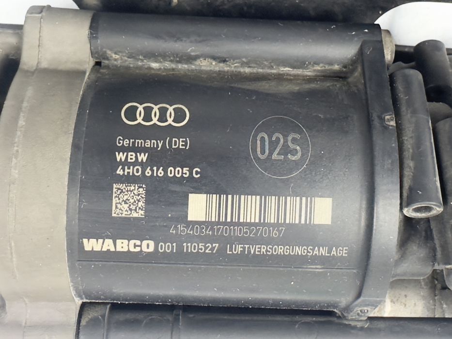 Компресор въздушно окачване въздушни възглавници AUDI A8 S8 D4 4H 4H0616005C