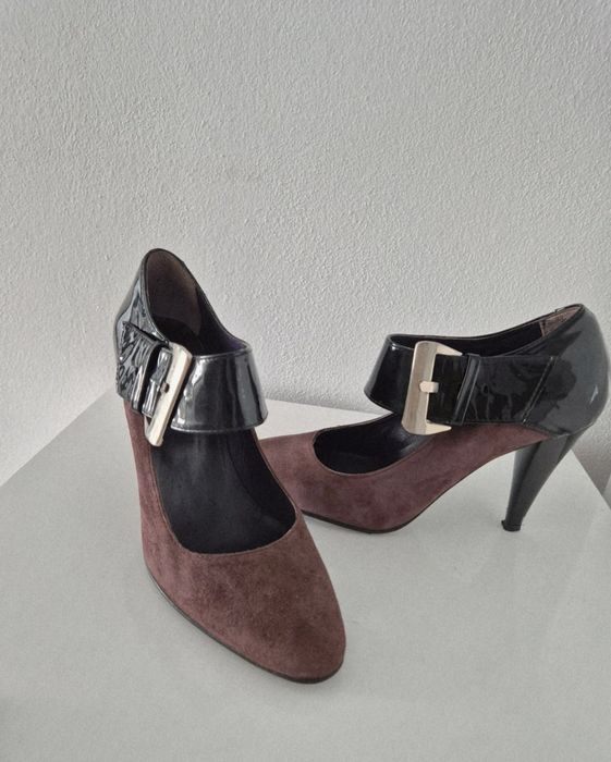 Pantofi eleganti de dama  din piele naturala
