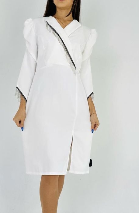 Платье белый на вечер корпаративы