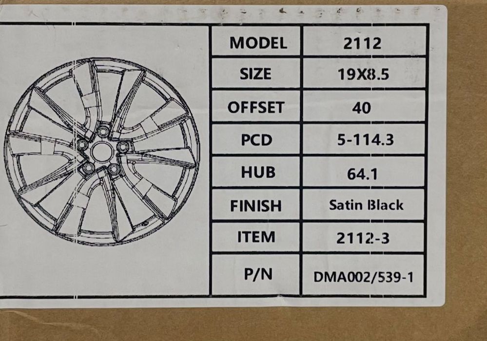 Jante R19, tesla model 3, model S , replica