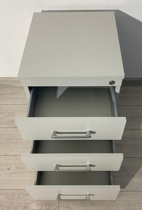 2 Buc. Rollbox cu 3 Sertare; Mic Dulap Birou Cub; Noptieră