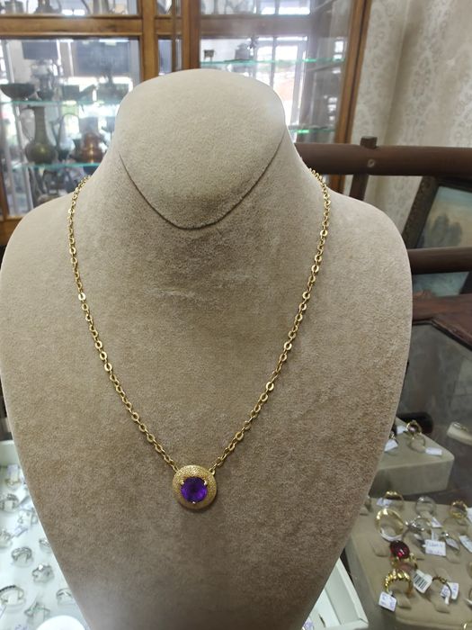 Lanț aur 18k cu pandantiv 9.13 Gr (r)