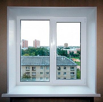 Установим пластиковые откосы на окна.