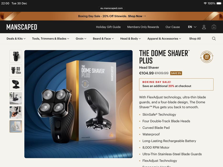 Manscaped Doom Shaver Plus самобръсначка за глава