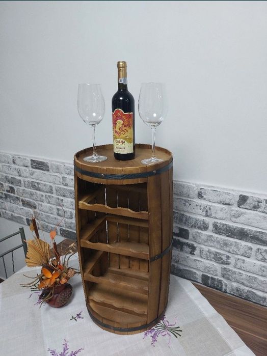 Suport de vinuri model butoi (12 sticle)