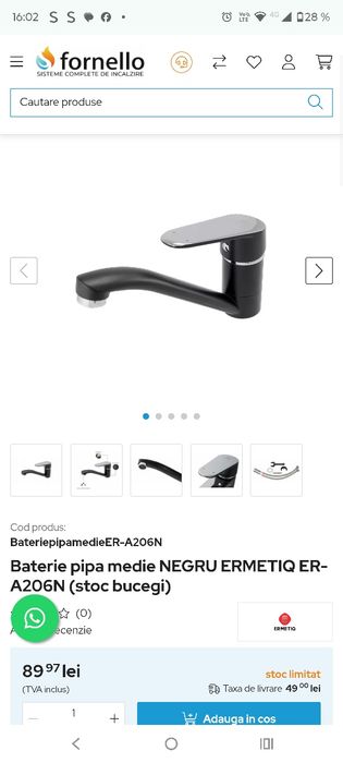 Chiuveta mica bucătărie