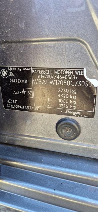 Aripa/aripi originala dreapta Bmw seria 5 F10 F11