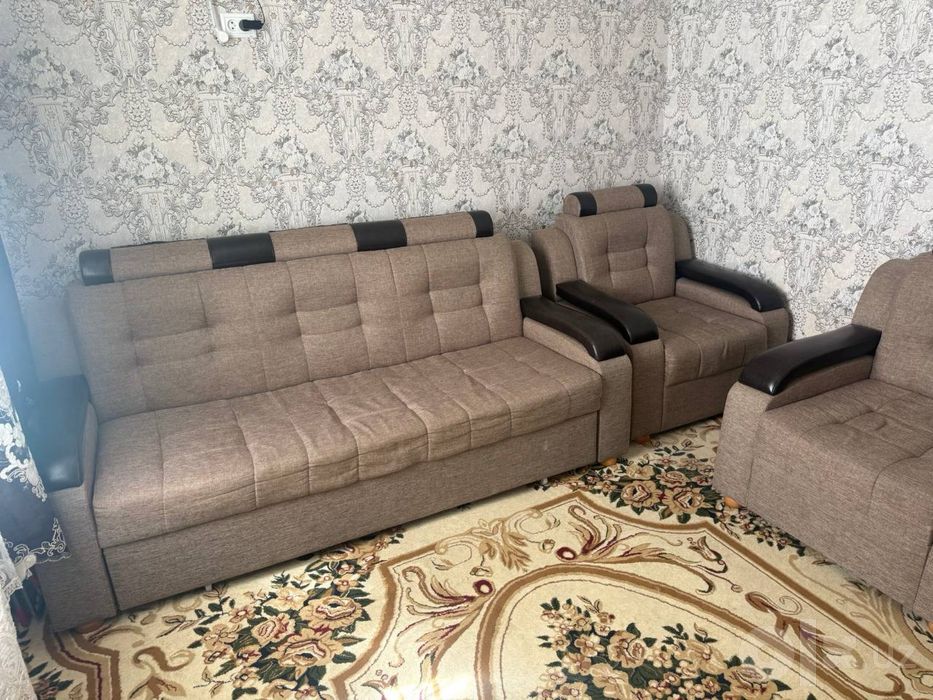 УЮТНЫЙ ДИВАН + 2 КРЕСЛА  Отличный комплект для дома!