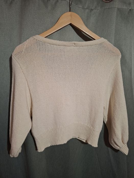 Cardigan Crop ZARA – Bej Crem