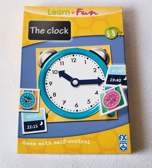 Joc educativ Schmid Învăț Ceasul Română + Engleză Game Learn the Clock