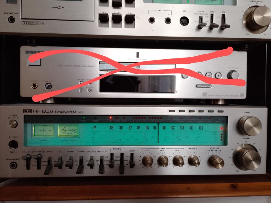 Amplificator/amplituner ITT HIFI 8033-Deck ITT HIFI 8021