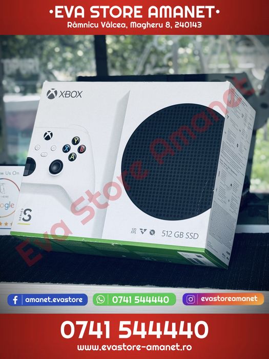 Consola Gaming Microsoft xBox Series S Stocare 512GB SSD 120 FPS HDR VRR Dolbi Vision Atmos DTS x Full Box