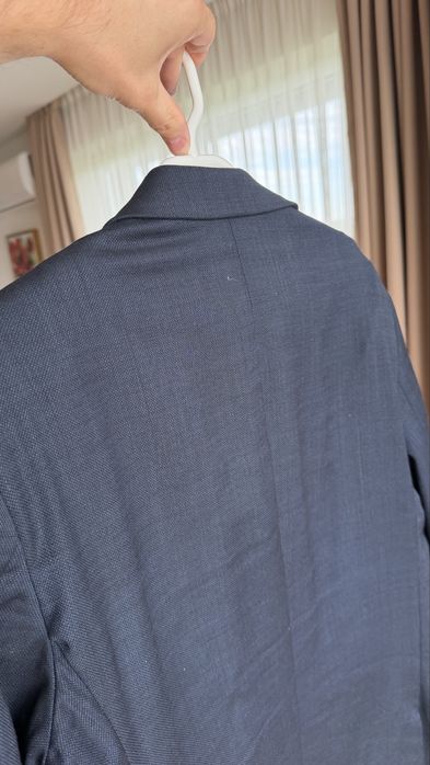 Vand costum de nunta, lana 100%, marimea 52, bleumarin