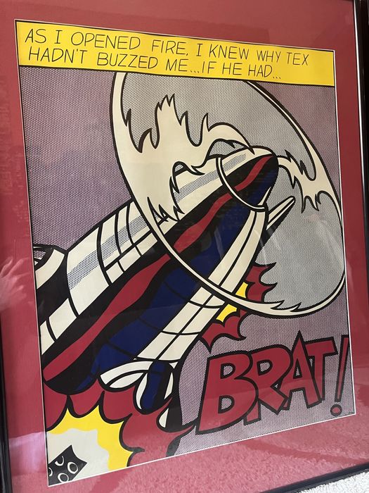 Roy Lichtenstein - As I Opened Fire (1966) Поп Арт Постери